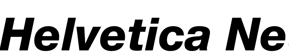 Helvetica Neue LT Pro 86 Heavy Italic Font Download Free